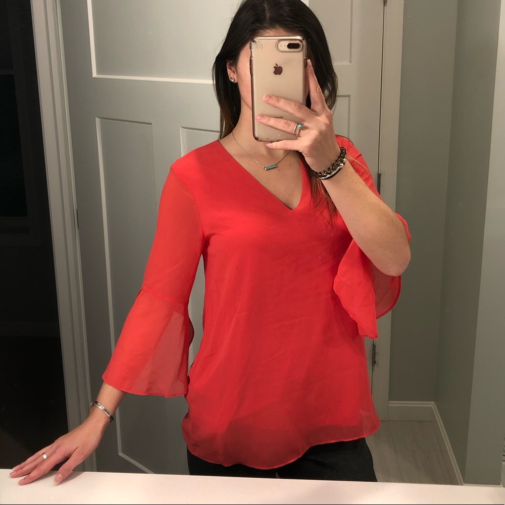 NWT Calvin Klein Flutter V-Neck